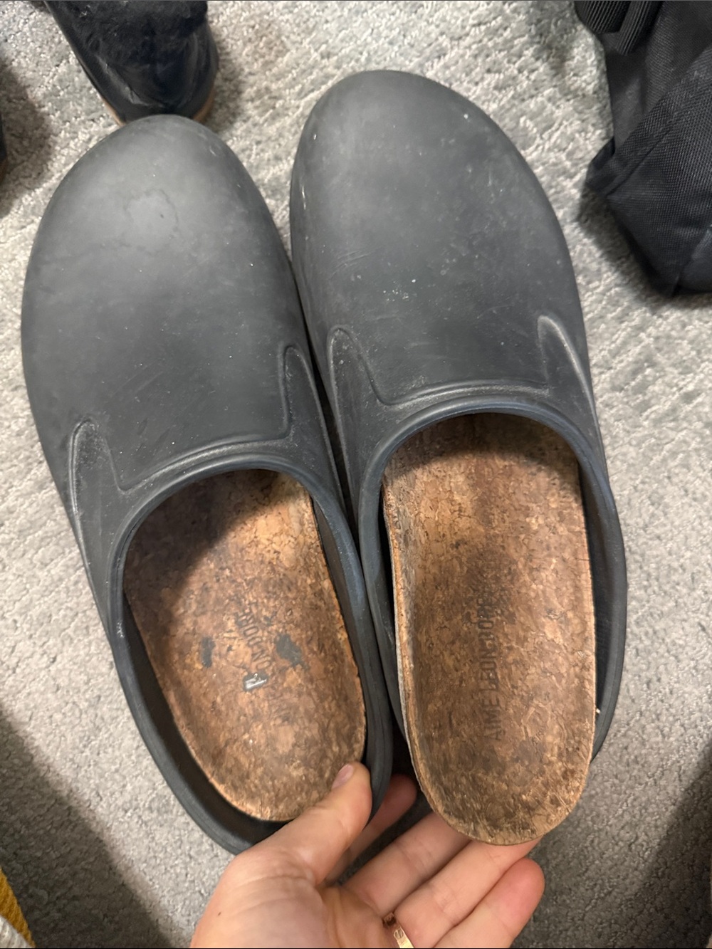 Aime Leon Dore Black Slip-On Clog Loafers